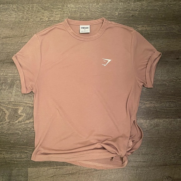 ❌SOLD❌ Gymshark XS Asymmetrical Side Tie Tee - Picture 1 of 3